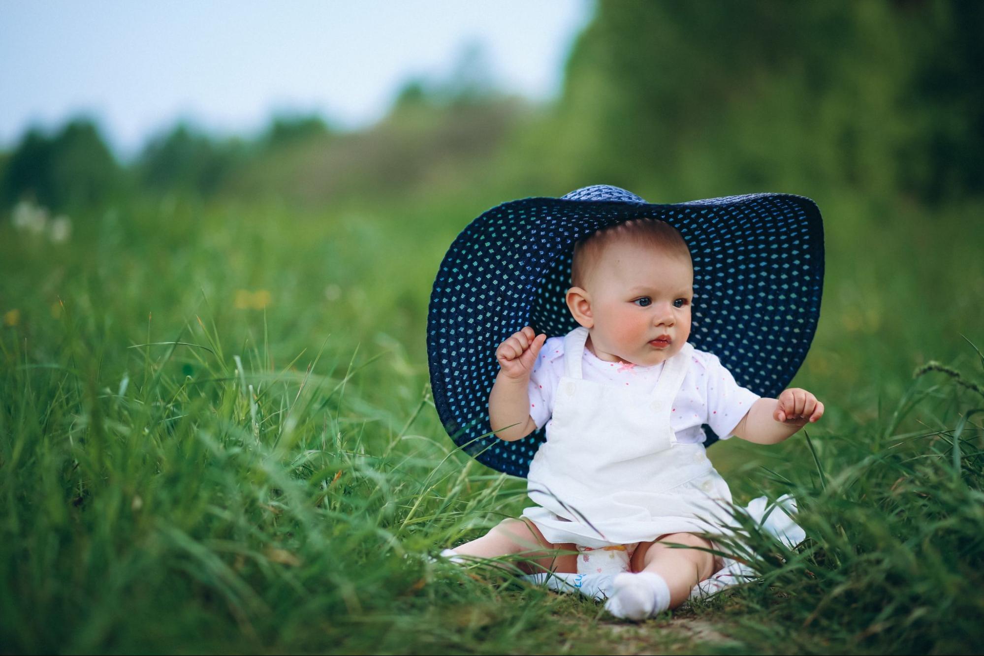 Perfect timing for baby shoot, capturing soft light and captivating moments.