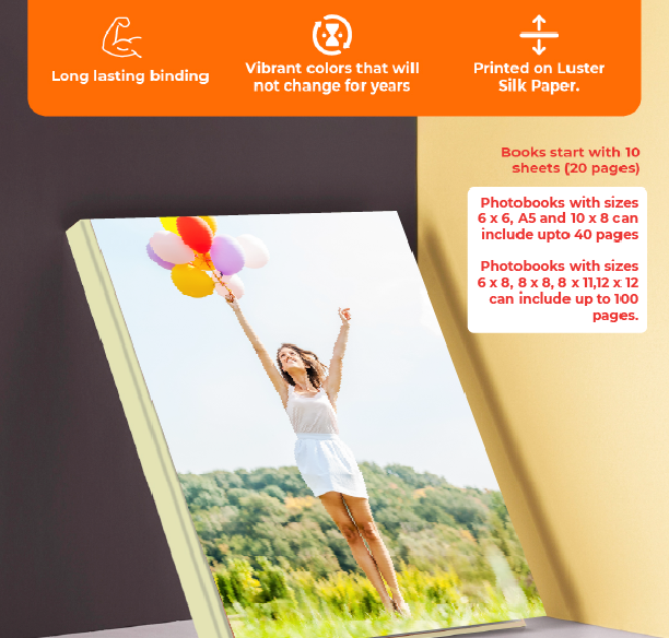 Romantic personalized photobook capturing a couple’s love story from Dubai and Abu Dhabi, perfect for anniversaries.