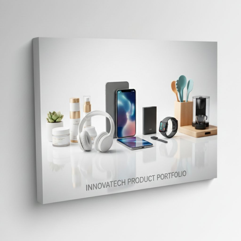 Custom canvas print premium corporate gift Dubai showcasing company milestones