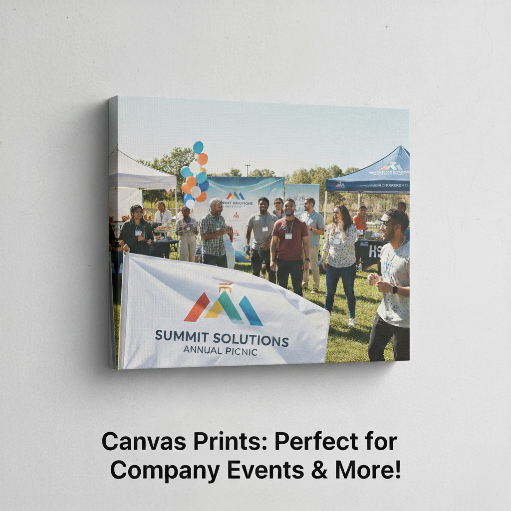 Luxury personalized canvas print corporate gift UAE showcasing company achievements